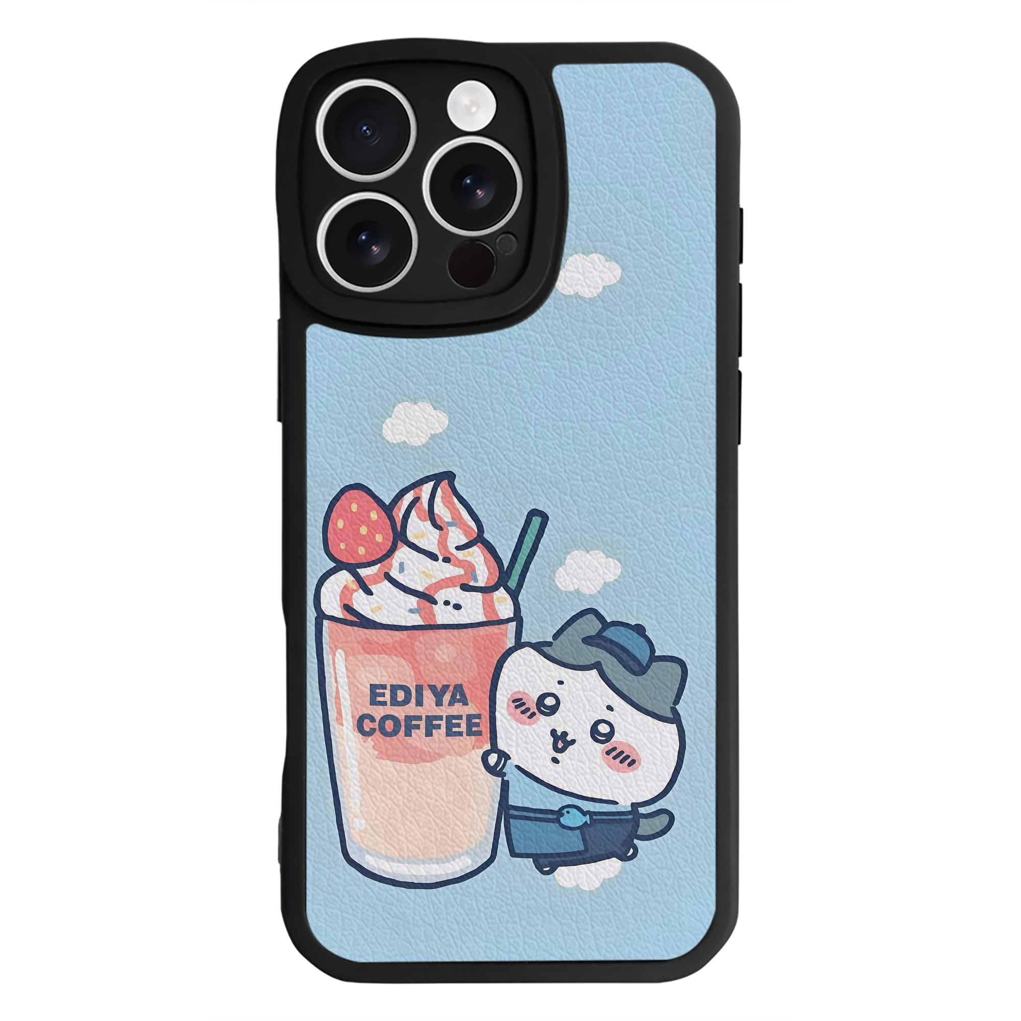 （画像用） ちいかわ Chii-kawa 【iPhone 16シリーズ対応】シリコンスマホケース（レザー調） 材質：シリコン